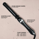 Beachwaver®B1.25 - Black Glitter