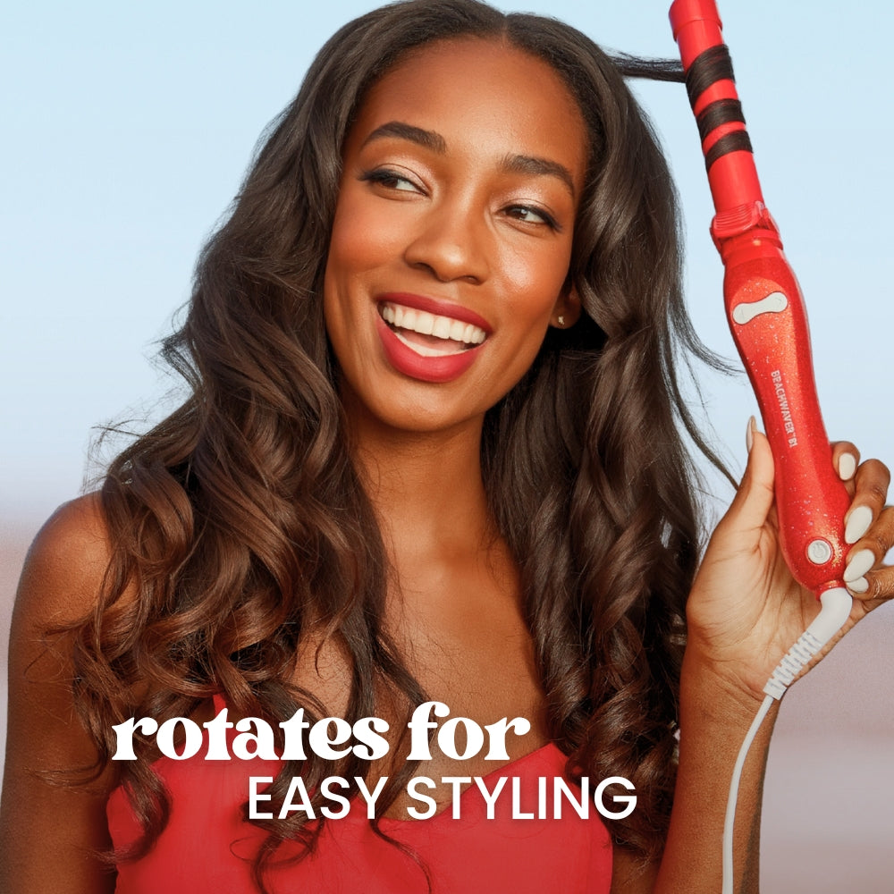 Beachwaver®B1 Glitter - Red – Beachwaver UK display picture 3