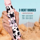 3 Heat ranges: High (410º F), Med (350ºF), and Low (290ºF)