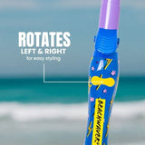 The Beachwaver rotates left and right for easy styling.
