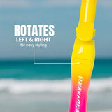The Beachwaver rotates left and right for easy styling.