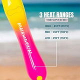 3 Heat ranges: High (410º F), Med (350ºF), and Low (290ºF)