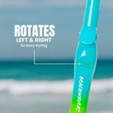 The Beachwaver rotates left and right for easy styling.