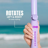 The Beachwaver rotates left and right for easy styling.