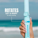 The Beachwaver rotates left and right for easy styling.