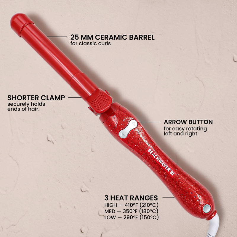 Beachwaver®B1 Glitter - Red