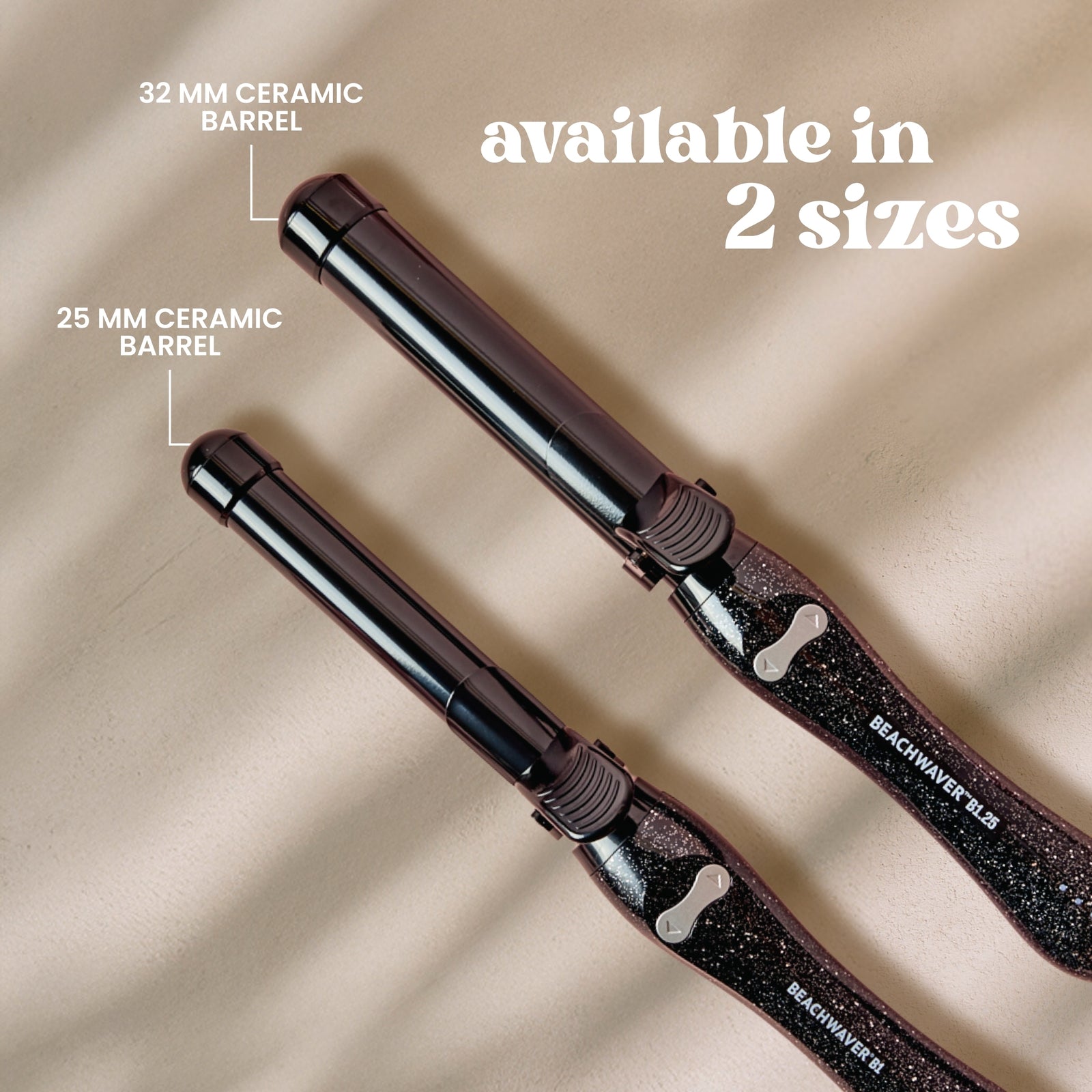 Black Glitter Beachwaver Curling Wand Beachwaver B1 Black Glitter curling iron - www.benaras.co main image 3