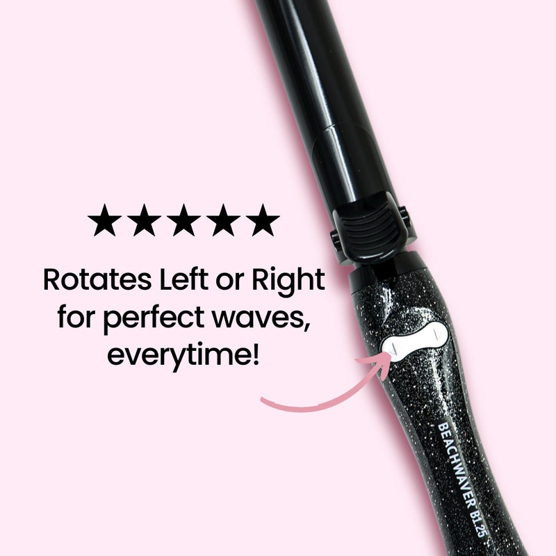 Beachwaver®B1.25 - Black Glitter