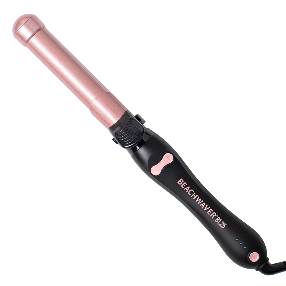 FLORAL BEACHWAVER S1 ROTATING top CURLING IRON SAGE SKY