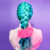 Oversize Scrunchie - Neon Orange / Pink