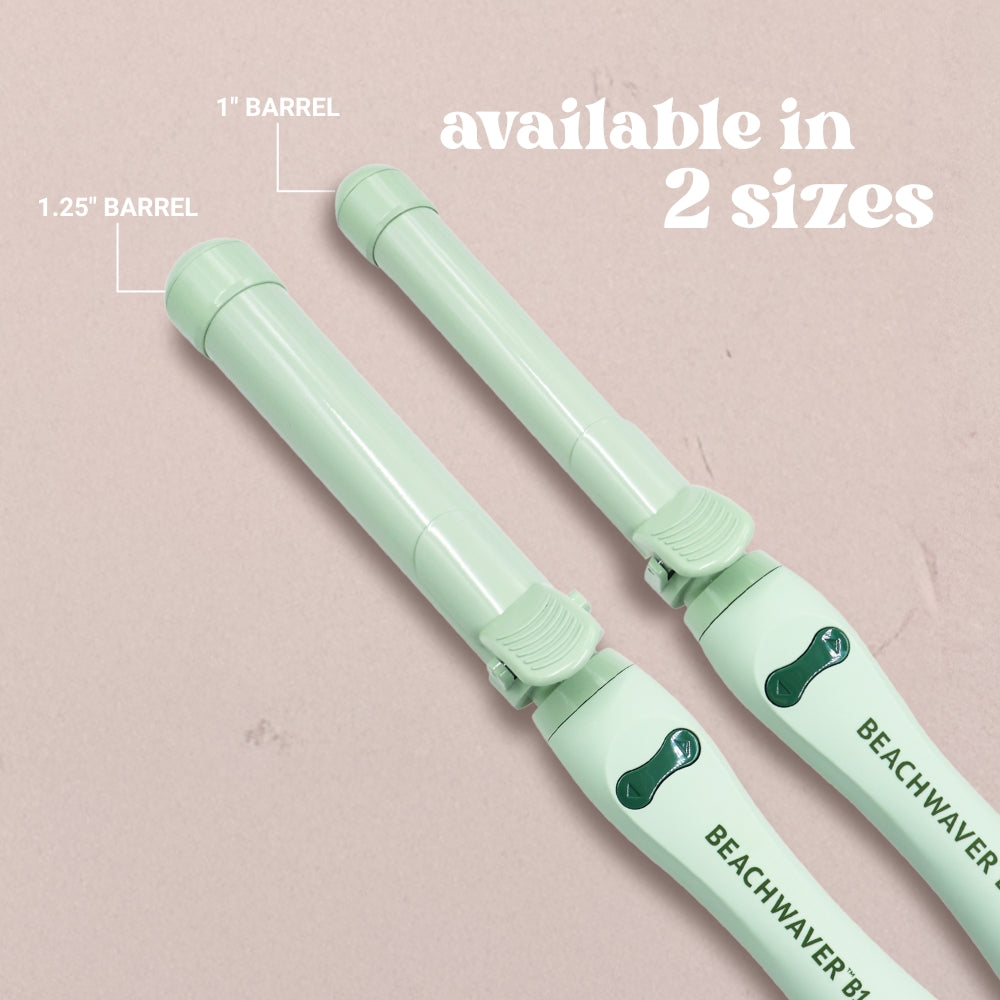 Beachwaver B1.25 Pretty in Pastels Collection - Sage - Limited Edition Beachwaver®B1.25 Pretty Pastels - Sage – Beachwaver UK main image 2