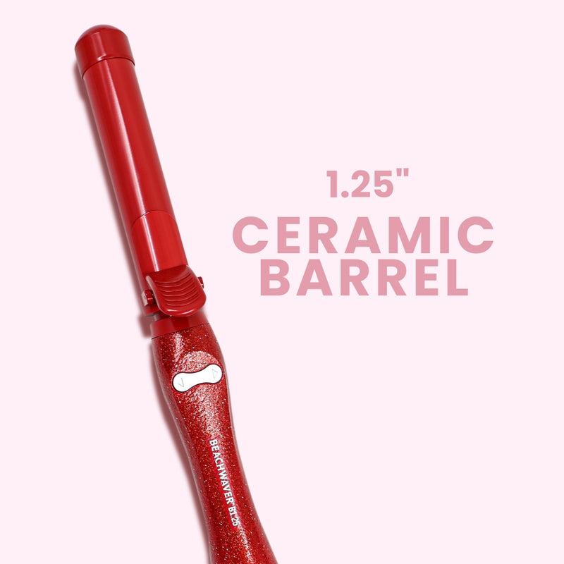 Beachwaver®B1.25 - Red Glitter