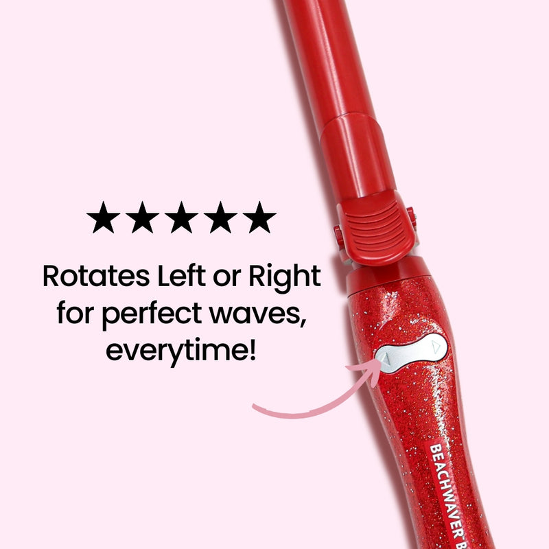 Beachwaver®B1.25 - Red Glitter