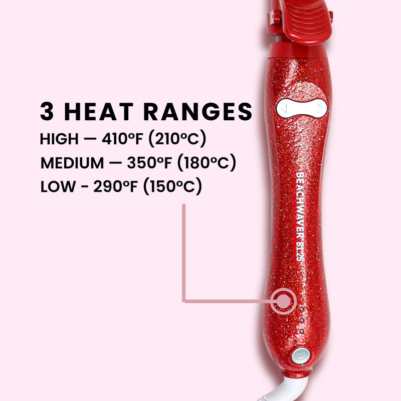 Beachwaver®B1.25 - Red Glitter