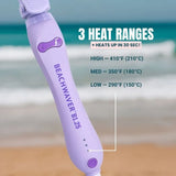 3 Heat ranges: High (410º f), Med (350ºF), and Low (290ºF)
