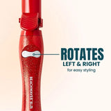 The Beachwaver rotates left and right for easy styling.
